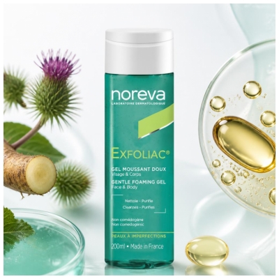 Noreva Exfoliac Mild Skummende Gel 200 ml
