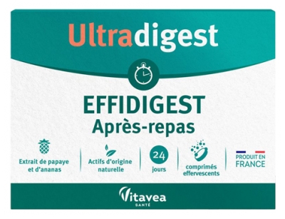 Vitavea Ultradigest Effidigest Après-Repas 24 Tabletki Musujące
