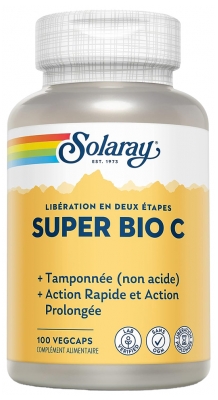Solaray Super Bio C 100 Vegetable Gel-Caps