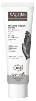 Cattier Mascarilla de Arcilla Negra Todo Tipo de Pieles Ecológica 100 ml