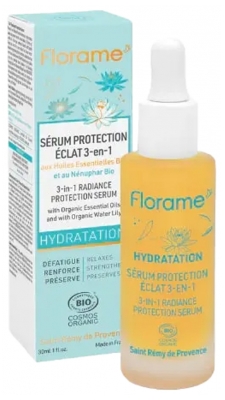 Florame Hydratation Sérum Protection Éclat 3en1 Bio 30 ml