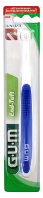 GUM End Tuft Toothbrush 308 - Colour: Blue