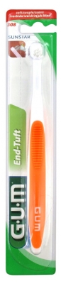 GUM End Tuft Toothbrush 308 - Colour: Orange