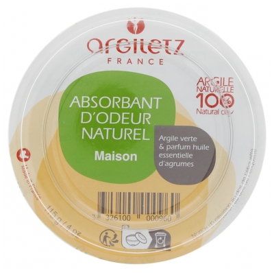 Argiletz Absorbente de Olores Natural Hogar Arcilla Verde Cítricos 115 g