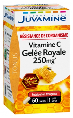 Juvamine C-vitamiini Kuningatarhyytelö 250 mg 50 Kapselia