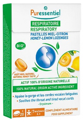 Puressentiel Respiratory Honey-Lemon Lozenges 20 Lozenges