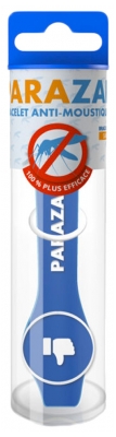 PARAZAP Bracelet Anti-Moustiques aux Huiles Essentielles - Couleur : Bleu