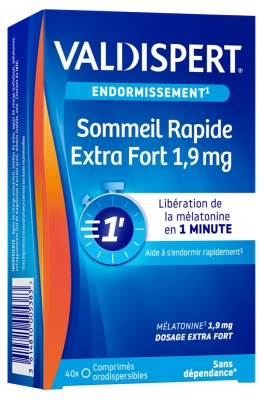Valdispert Hurtig Søvn Ekstra Stærk 1,9 mg 40 Oralsmuldrende Tabletter