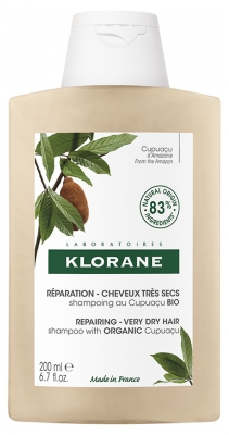 Klorane Réparation - Cheveux Très Secs Shampoing au Cupuaçu Bio 200 ml