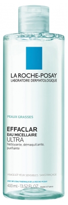 Apa Micelară Ultra La Roche-Posay Effaclar pentru Ten Gras 400 ml