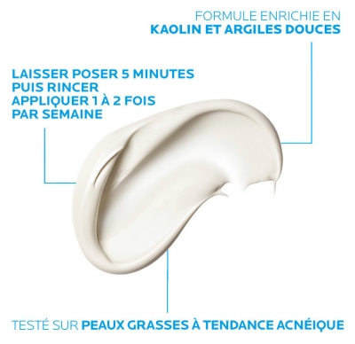 La Roche-Posay Effaclar Masque Sébo-Régulateur Purifiant Désincrustant Anti-Brillance 100 ml