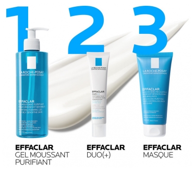 La Roche-Posay Effaclar Masque Sébo-Régulateur Purifiant Désincrustant Anti-Brillance 100 ml