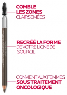 La Roche-Posay Tolériane Crayon Sourcil - Teinte : Brun