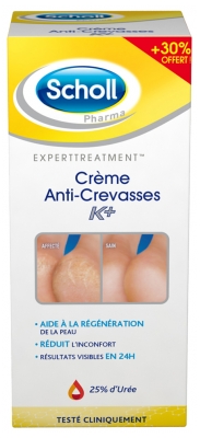 Scholl Urea K+ 25% Halkaistujen kantapäiden voide 120 ml