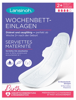 Tampoane Maternitate Lansinoh +2 Săptămâni 12 Tampoane