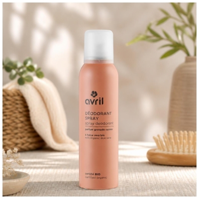 Avril Déodorant Spray Grenade Sucrée Bio 150 ml