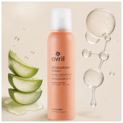Avril Deodorante Spray Biologico al Melograno Dolce 150 ml