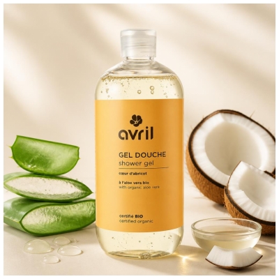 Avril Gel de Duș Caisă Bio 500 ml