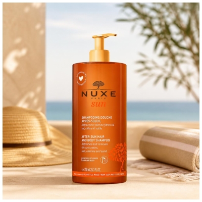 Nuxe Sun Dušas šampūns pēc saules ķermenim un matiem 750 ml