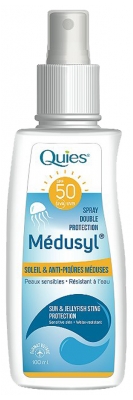 Quies Médusyl Spray Podwójna Ochrona Przeciwsłoneczna i Przeciwświądowa 100 ml