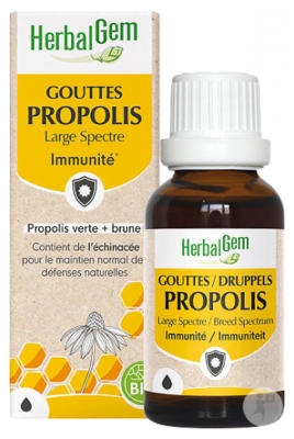 HerbalGem Organic Propolis Large Spectrum Immunity 15ml