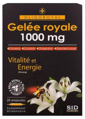 S.I.D Nutrition S.I.D Nutrition Oligoroyal Royal Jelly 1000 mg Witalność i Energia 20 Fiolek