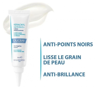 Ducray Keracnyl Crema Scrub Glicolico+ 30 ml