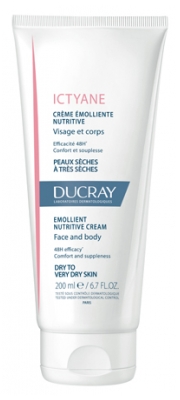 Ducray Ictyane Emollient Nutritive Cream Face and Body 200ml
