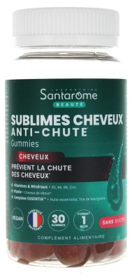 Santarome Sublimes Cheveux Anti-Chute Goût Pêche 30 Gummies