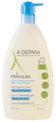 A-DERMA Primalba Reinigungsgel 2 in 1 750 ml