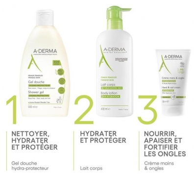 A-DERMA Crème Mains & Ongles Hydratante Bio 50 ml