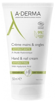 A-DERMA Crème Mains & Ongles Hydratante Bio 50 ml