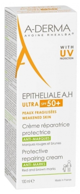 A-DERMA Epitheliale A.H Crème Réparatrice Protectrice Ultra SPF50+ 100 ml