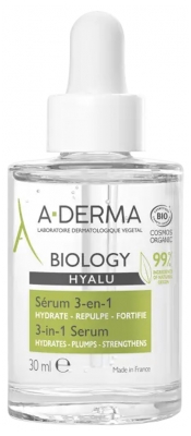 A-DERMA Biology Hyalu Serum 3-in-1 Organic 30ml