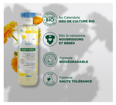 Klorane Bébé Gel Lavant Doux 500 ml