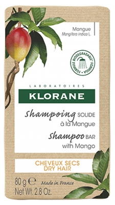 Klorane Kiinteä Mango-shampoo 80 g