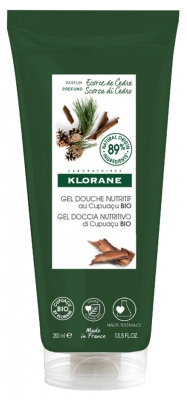 Klorane Gel Doccia Nutriente con Corteccia di Cedro bio Cupuaçu 200 ml