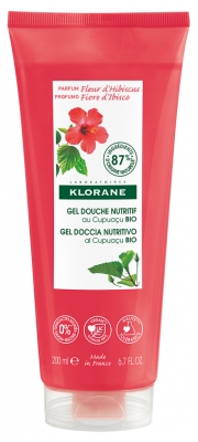 Klorane Gel Doccia Nutriente con Fiore di Ibisco Biologico Cupuaçu 200 ml