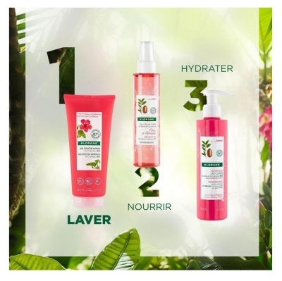Klorane Gel Douche Nutritif au Cupuaçu Bio Fleur d'Hibiscus 200 ml