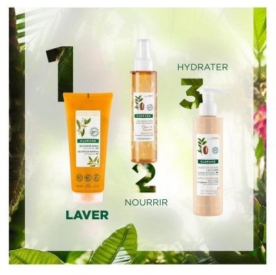 Klorane Gel Douche Nutritif au Cupuaçu Bio Fleur d'Oranger 200 ml