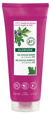 Klorane Nourishing Shower Gel with Organic Cupuaçu Butter Fig Leaf 200ml