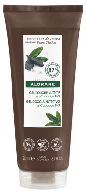 Klorane Gel Doccia Nutriente con Cupuaçu e Fava Tonka Biologici 200 ml