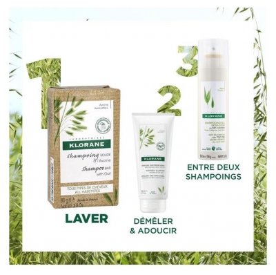 Klorane Shampoing Solide à l'Avoine 80 g