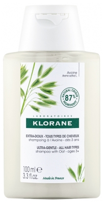 Klorane Extra-Jemný - Šampon pro všechny typy vlasů s ovsem 100 ml