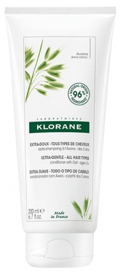 Klorane Extra-Suave - Todo Tipo de Cabellos Acondicionador con Avena 200 ml