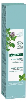 Klorane Crème Pureté à la Menthe Bio 40 ml