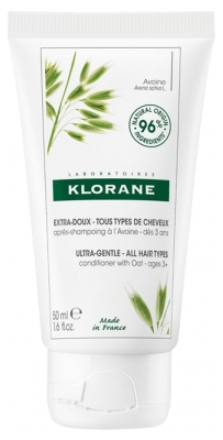 Klorane Extra-Gentle - Tutti i Tipi di Capelli Balsamo Alla Farina D'avena 50 ml