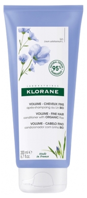 Klorane Volym - Fint Hår Balsam med Ekologiskt Linfrö 200 ml