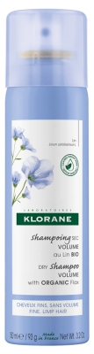 Klorane Volume - Cheveux Shampoo Secco al Lino Biologico 150 ml