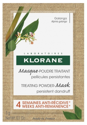 Klorane Galanga Behandelnde Pudermaske Hartnäckige Schuppen 8 Beutel